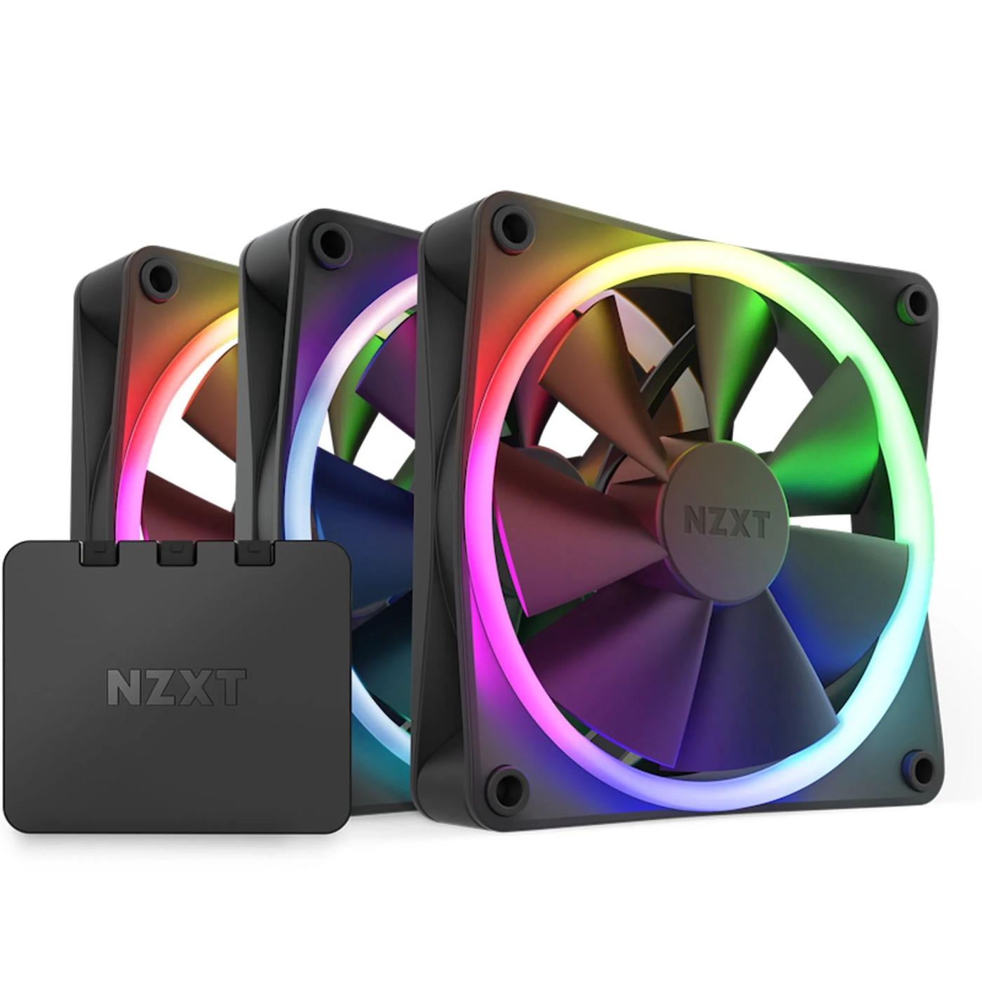 Купить Вентилятор NZXT F120 RGB Triple Pack Black (RF-R12TF-B1) - фото 1