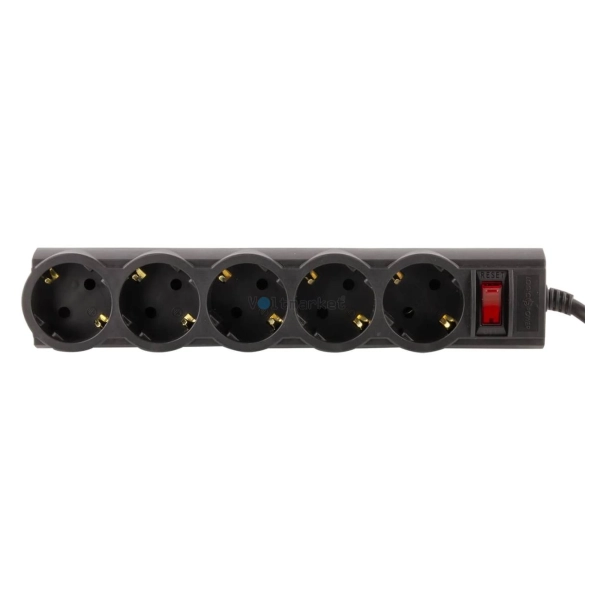 Купить Сетевой фильтр LogicPower LP-X5 (9585) 5m Black - фото 2