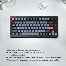 Купить Клавиатура Keychron V1 RGB Frosted Black (V1A2_Keychron) - фото 5