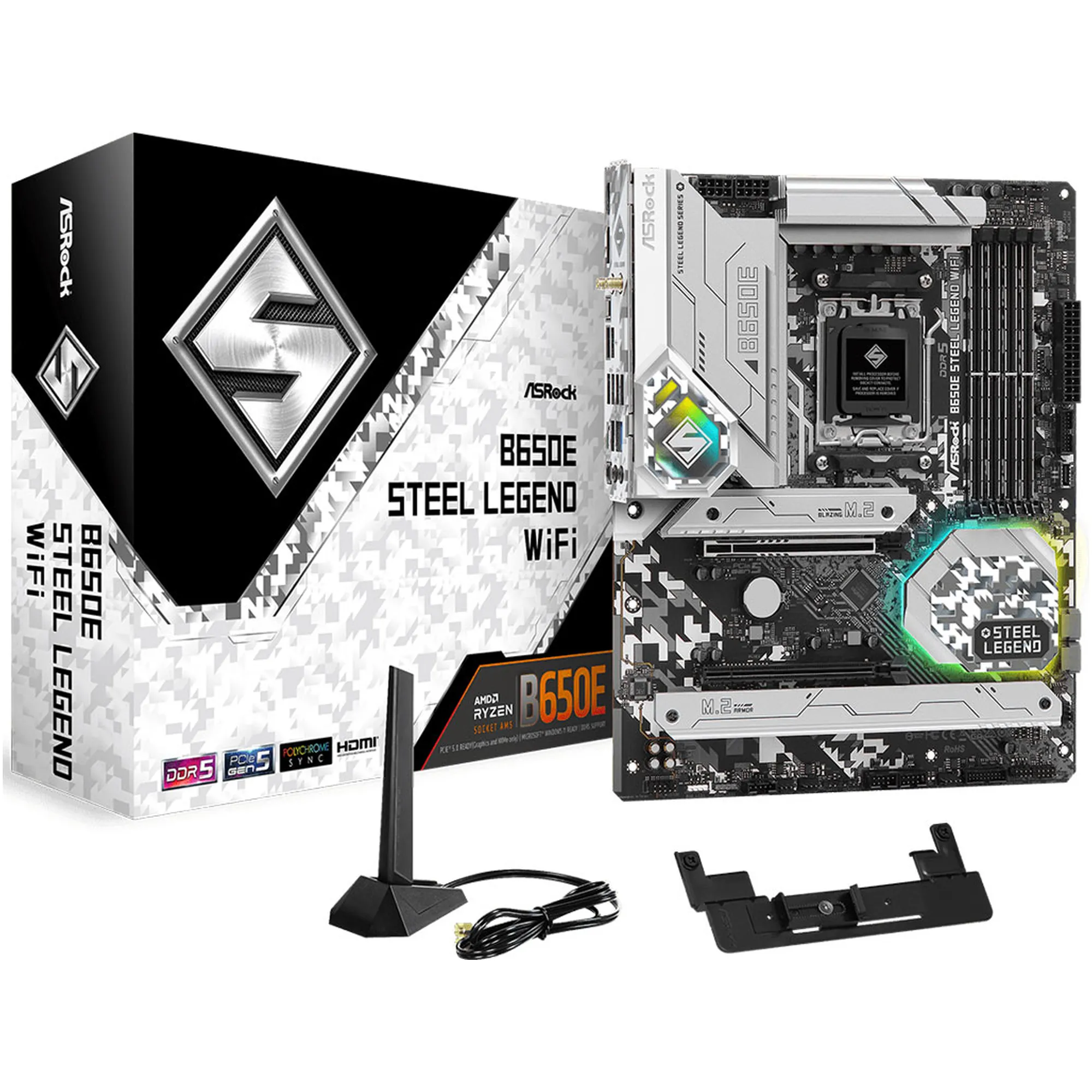 Купити Материнська плата ASRock B650E STEEL LEGEND WIFI - фото 1