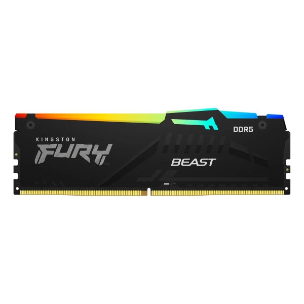 Купити Модуль пам'яті Kingston Fury Beast Black RGB DDR5-6000 64GB (2x32GB) (KF560C30BBAK2-64) - фото 2