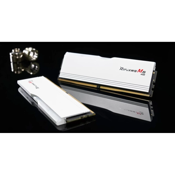 Купить Модуль памяти G.Skill Ripjaws M5 RGB White DDR5-6000 32GB (2x16GB) (F5-6000J3040F16GX2-RM5RW) - фото 4