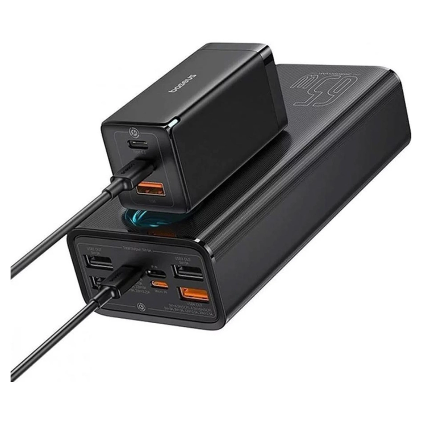 Купить Павербанк УМБ Baseus Amblight Digital Display Fast Charge Power Bank 26800mAh Cluster Black (P10022402113-00 - фото 6