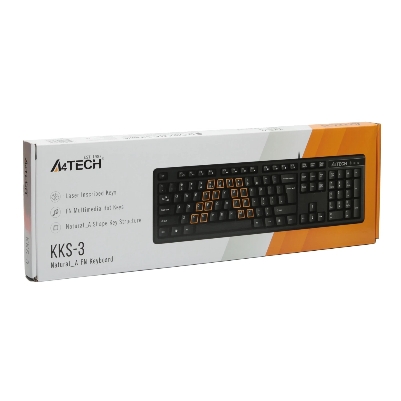 Купить Клавиатура A4Tech KK-3 USB Black - фото 4