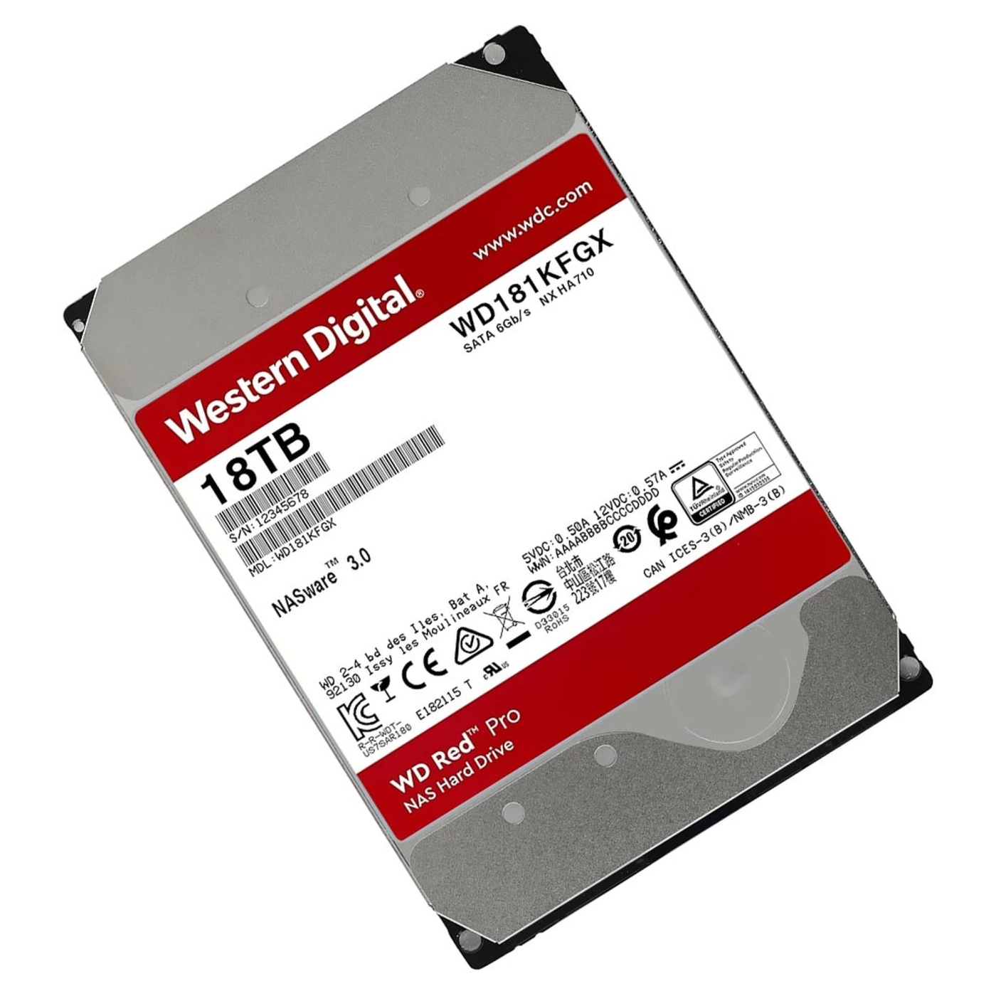 Купити Жорсткий диск 3.5" 18TB WD Red Pro (WD181KFGX) - фото 2