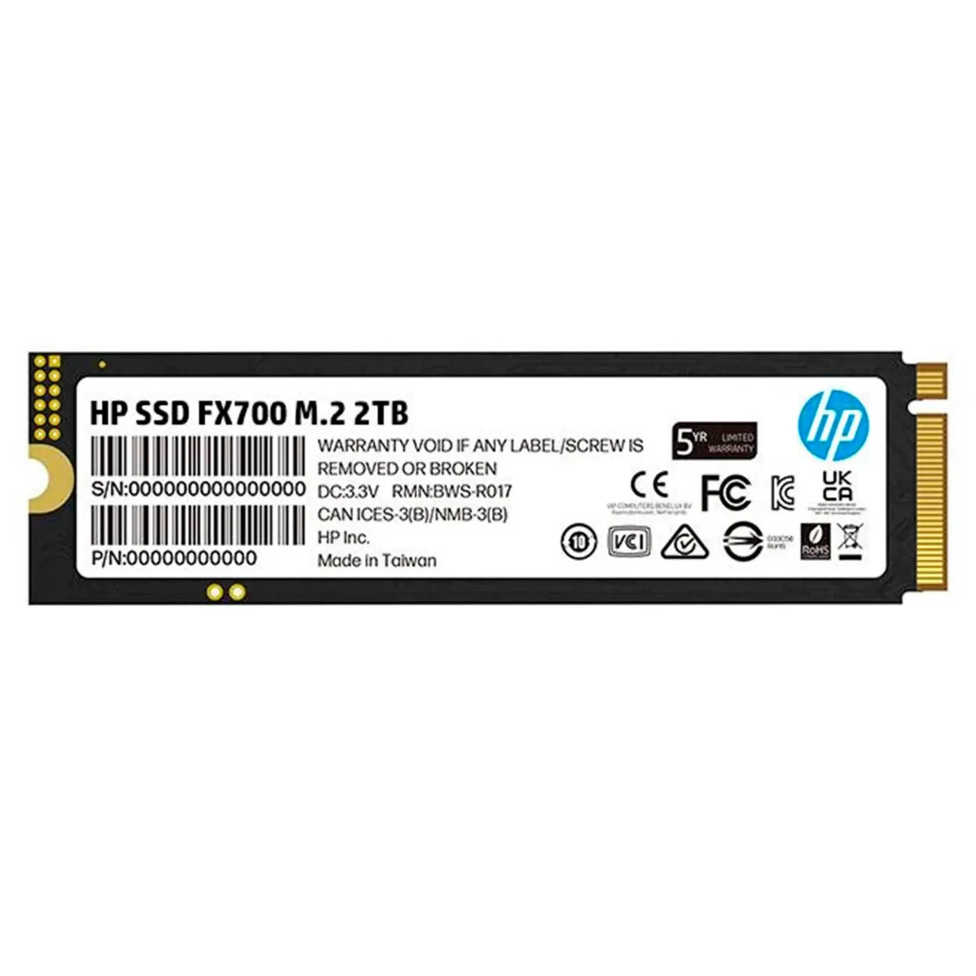 Купить SSD диск HP FX700 2TB M.2 NVMe (8U2N5AA) - фото 1