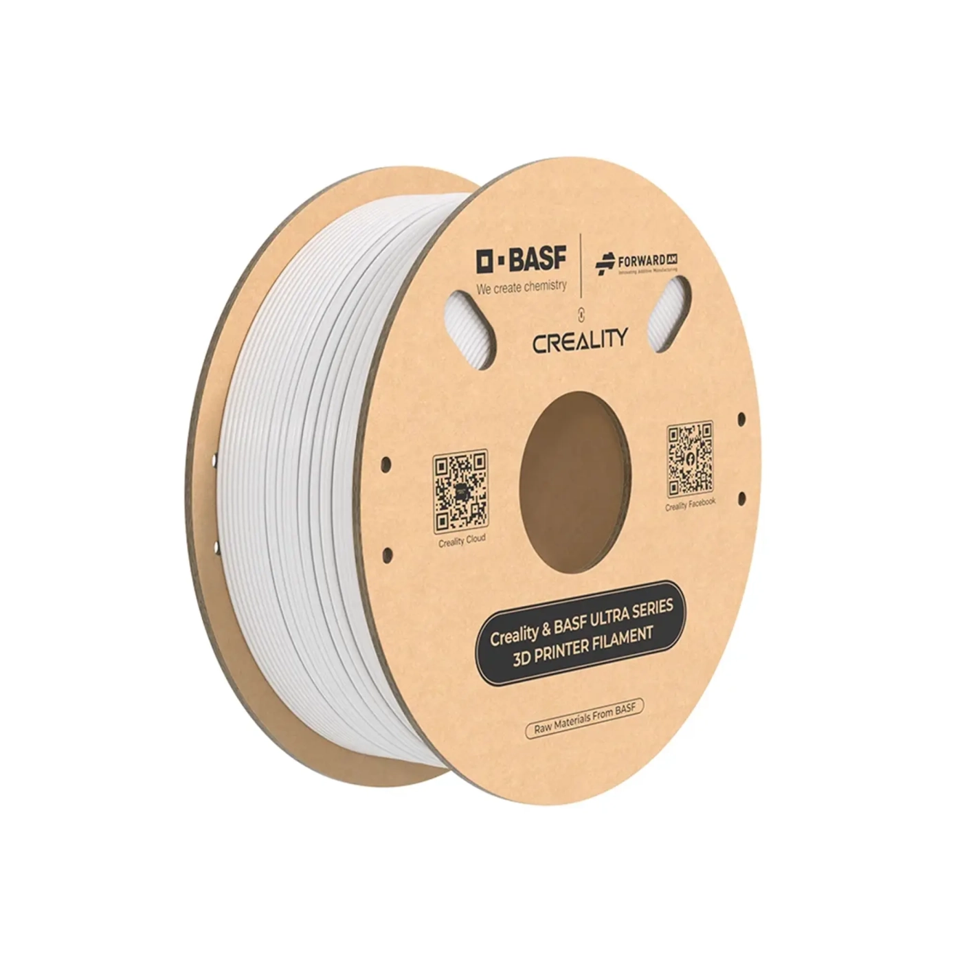 Купить BASF ULTRA PLA Filament (пластик) для 3D принтера CREALITY 1кг, 1.75мм, белый (3301010372) - фото 1