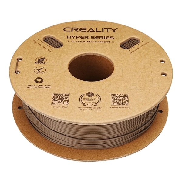 Купить Hyper PLA-CF Filament (пластик) для 3D принтера CREALITY 1кг, 1.75мм, серо-желтый (3301060017) - фото 3