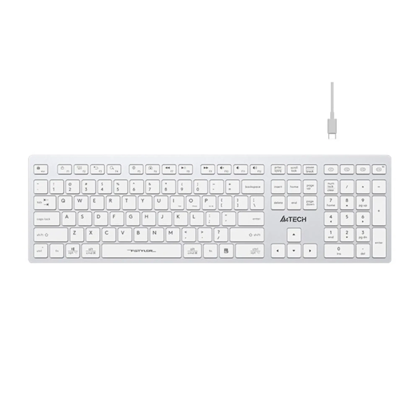 Купити Клавіатура A4Tech Fstyler FBX50C White - фото 1
