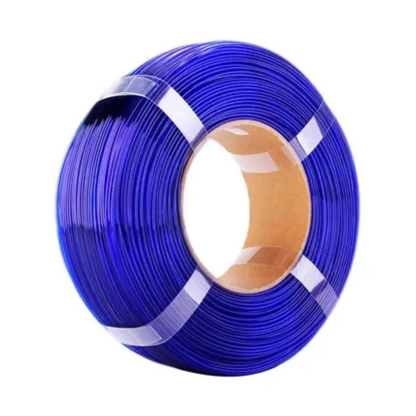 Купить PETG Filament (пластик) для 3D принтера Esun 1кг (без катушки), 1.75мм, прозрачный синий (PETGRefill175U-WE) - фото 1