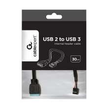 Купить Кабель Cablexpert CC-U3U2-01 USB2.0 to USB3.0 0.3m - фото 3
