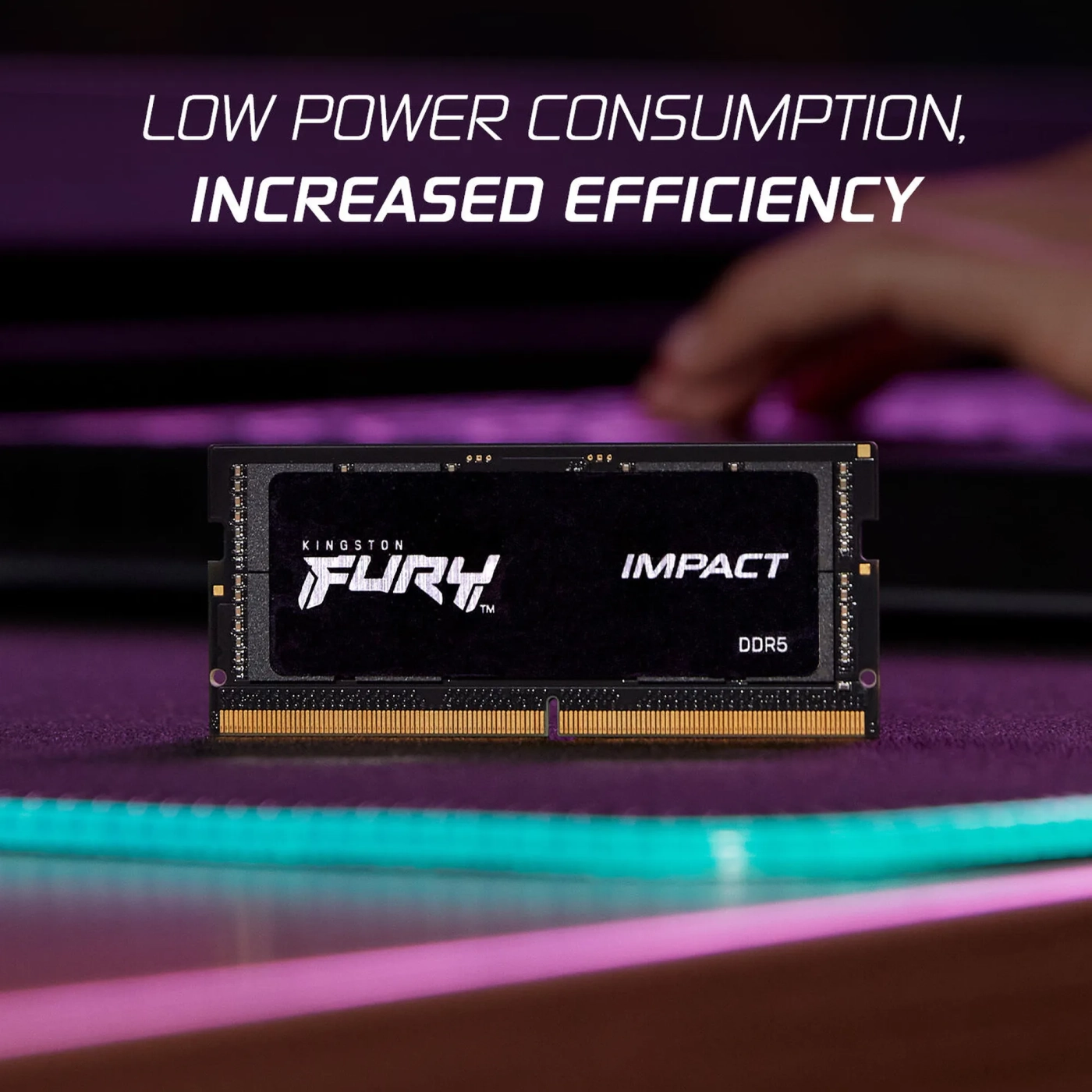 Купить Модуль памяти Kingston FURY Impact Black DDR5-6000 32GB (2x16GB) (KF560S38IBK2-32) - фото 3