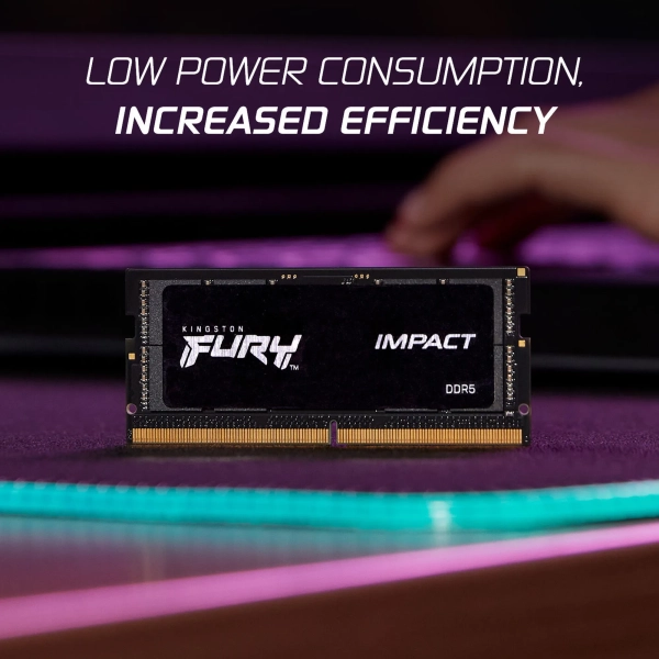Купить Модуль памяти Kingston FURY Impact Black DDR5-6400 32GB (2x16GB) (KF564S38IBK2-32) - фото 3