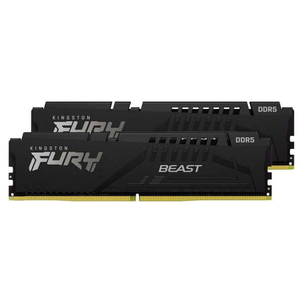 Купить Модуль памяти Kingston FURY Beast Black DDR5 6400 32GB (2x16GB) (KF564C32BBEK2-32) - фото 2