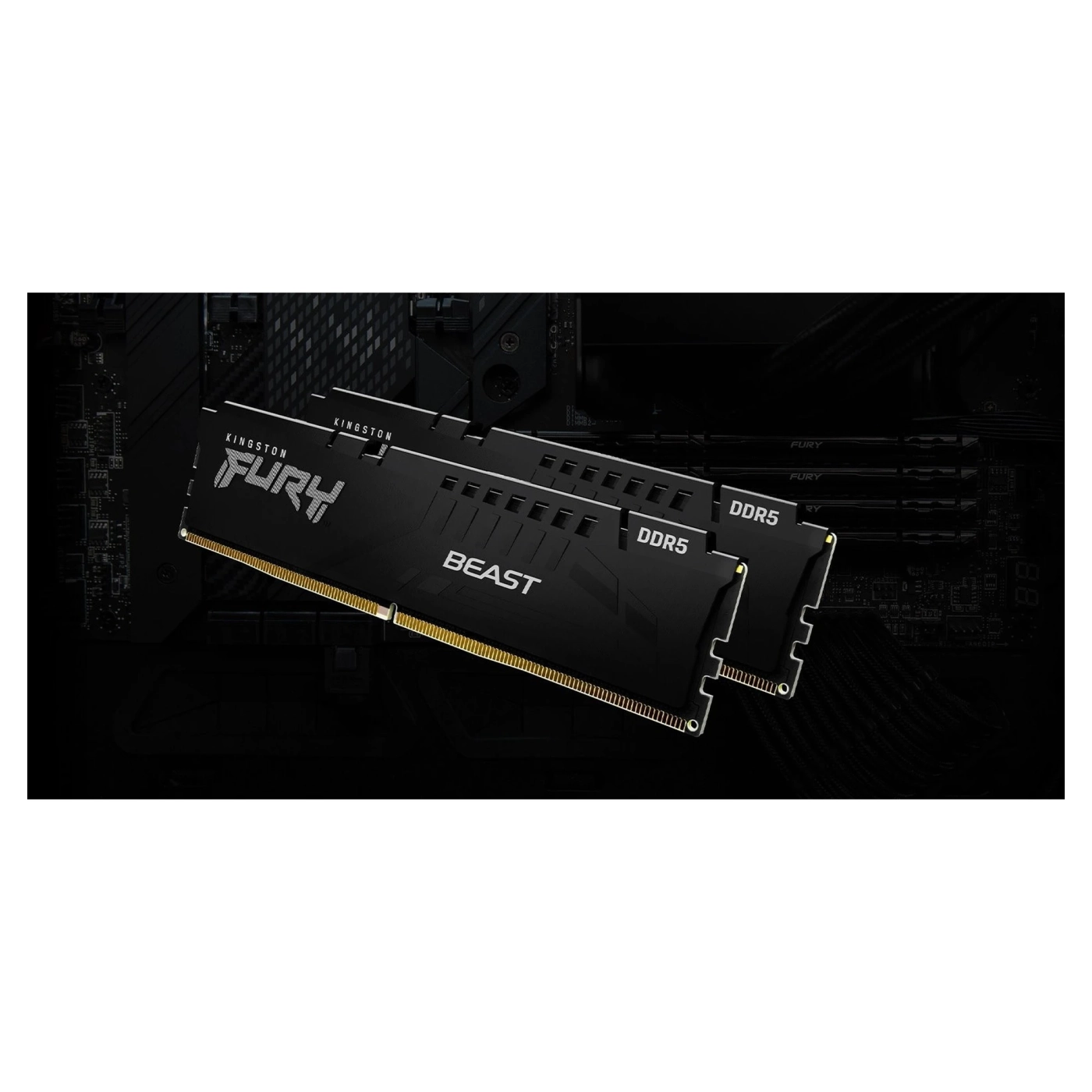 Купити Модуль пам'яті Kingston FURY Beast Black DDR5 6400 32GB (2x16GB) (KF564C32BBEK2-32) - фото 4