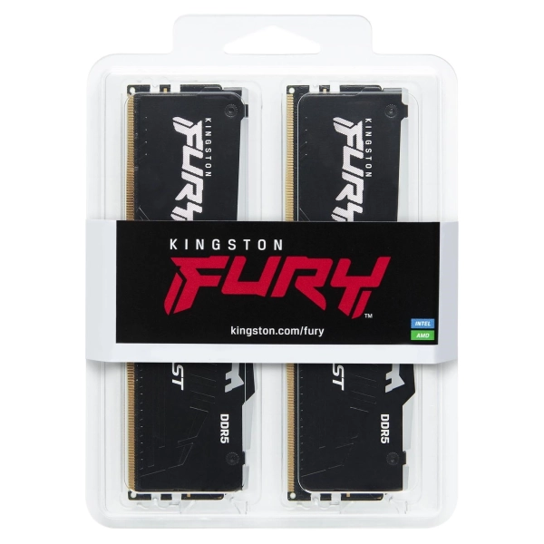 Купити Модуль пам'яті Kingston FURY Beast Black RGB DDR5 6400 32GB (2x16GB) (KF564C32BBEAK2-32) - фото 3