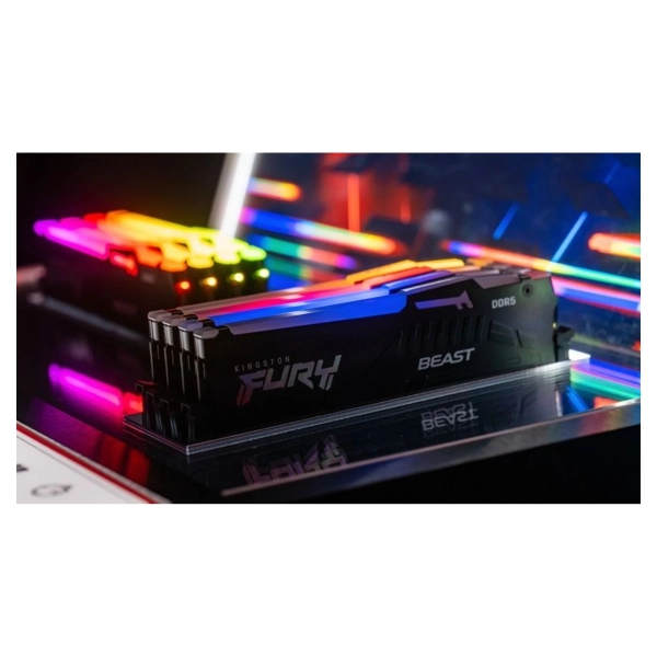 Купити Модуль пам'яті Kingston FURY Beast Black RGB DDR5 6400 32GB (2x16GB) (KF564C32BBEAK2-32) - фото 4
