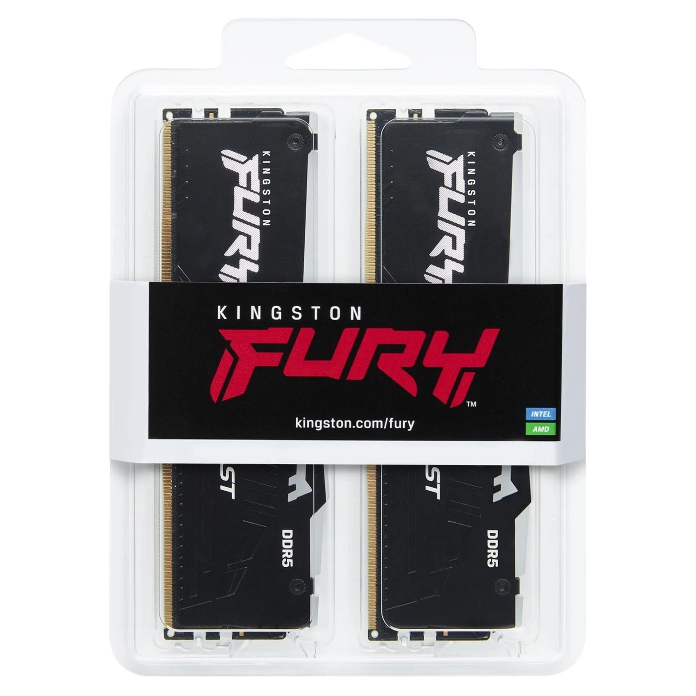 Купити Модуль пам'яті Kingston FURY Beast Black RGB DDR5 6400 64GB (2x32GB) (KF564C32BBEAK2-64) - фото 3
