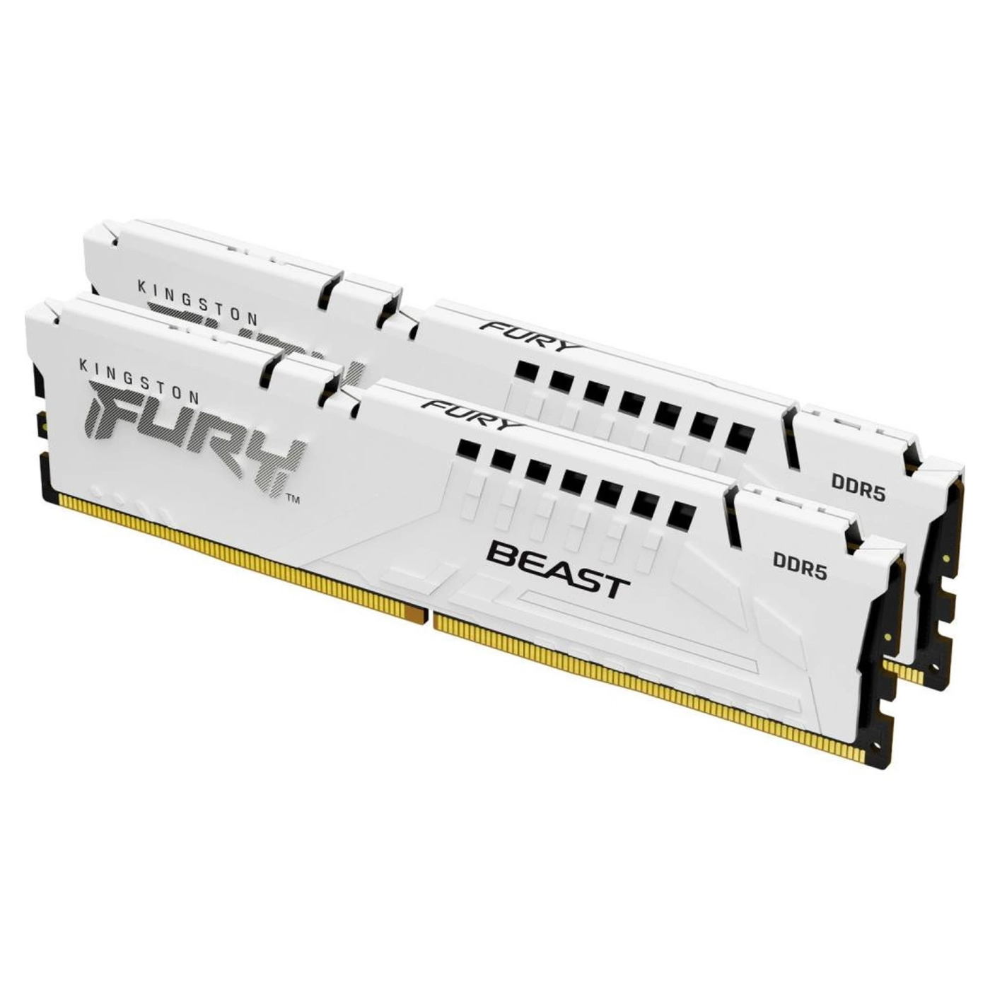 Купити Модуль пам'яті Kingston FURY Beast White DDR5 6400 32GB (2x16GB) (KF564C32BWEK2-32) - фото 1