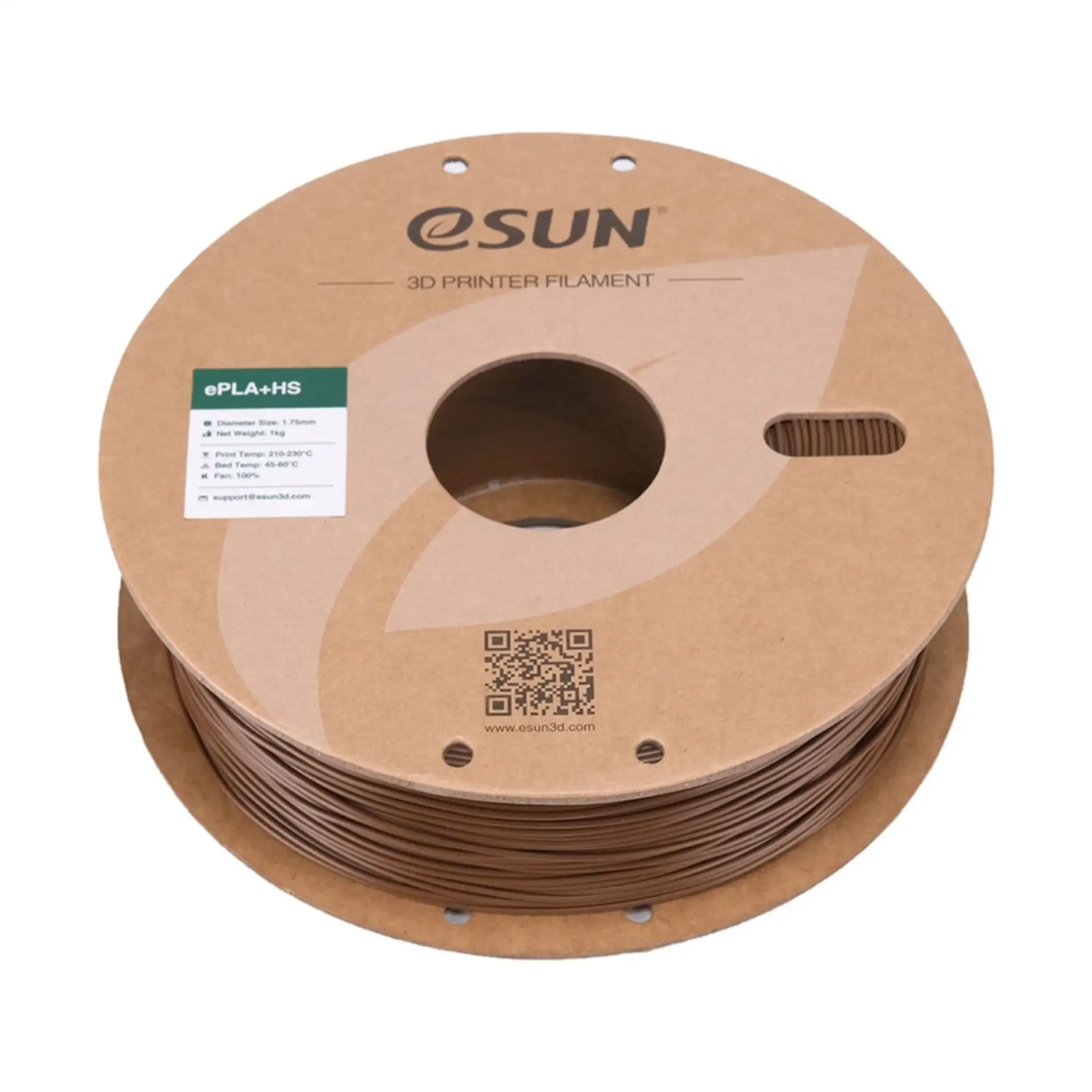 Купить ePLA Plus HS Filament (пластик) для 3D принтера Esun 1кг, 1.75мм, коричневый (EPLA+HS-P175C1) - фото 3