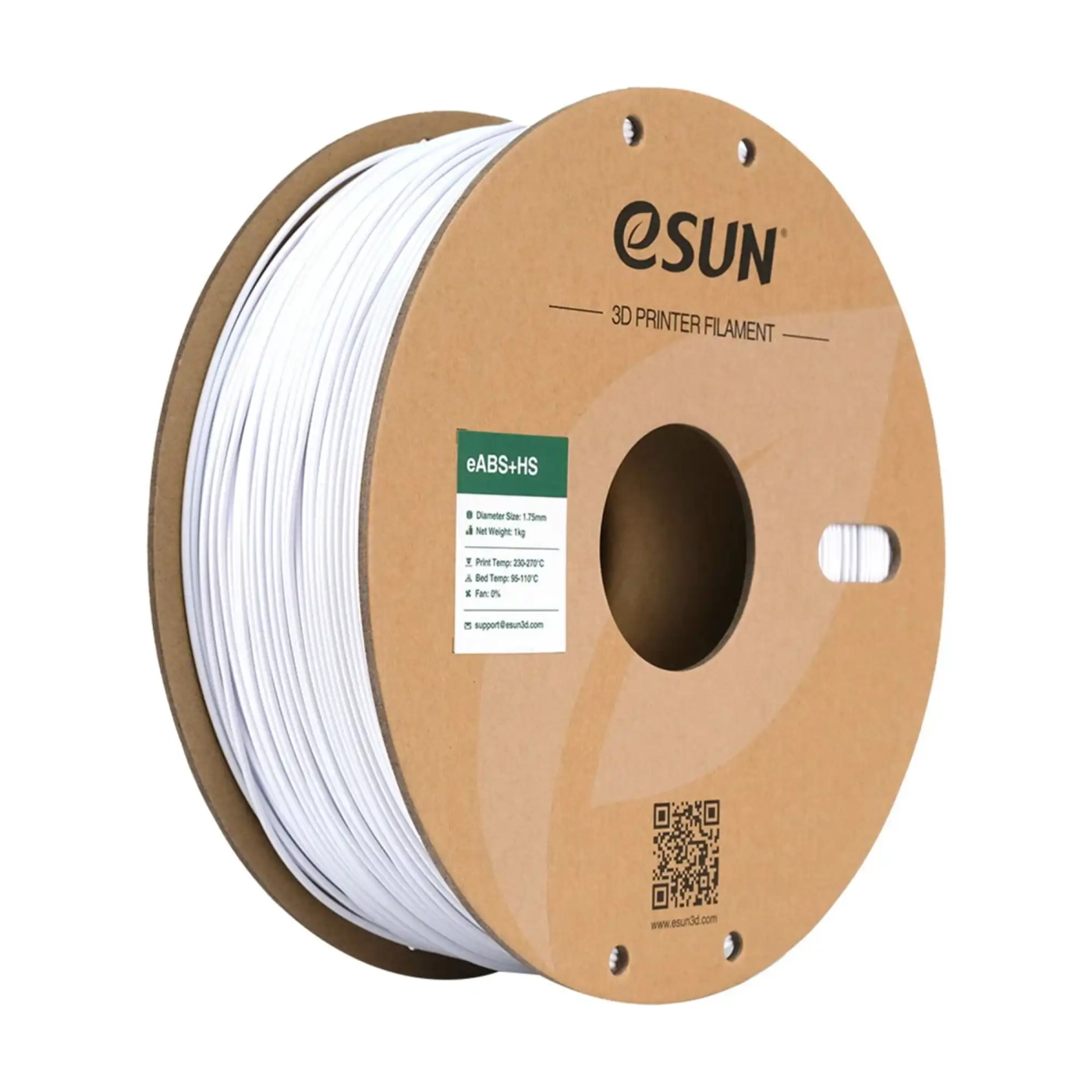Купити eABS+HS Filament (пластик) для 3D принтера Esun 1кг, 1.75мм, холодний білий (eABS+HS-175CW1) - фото 1