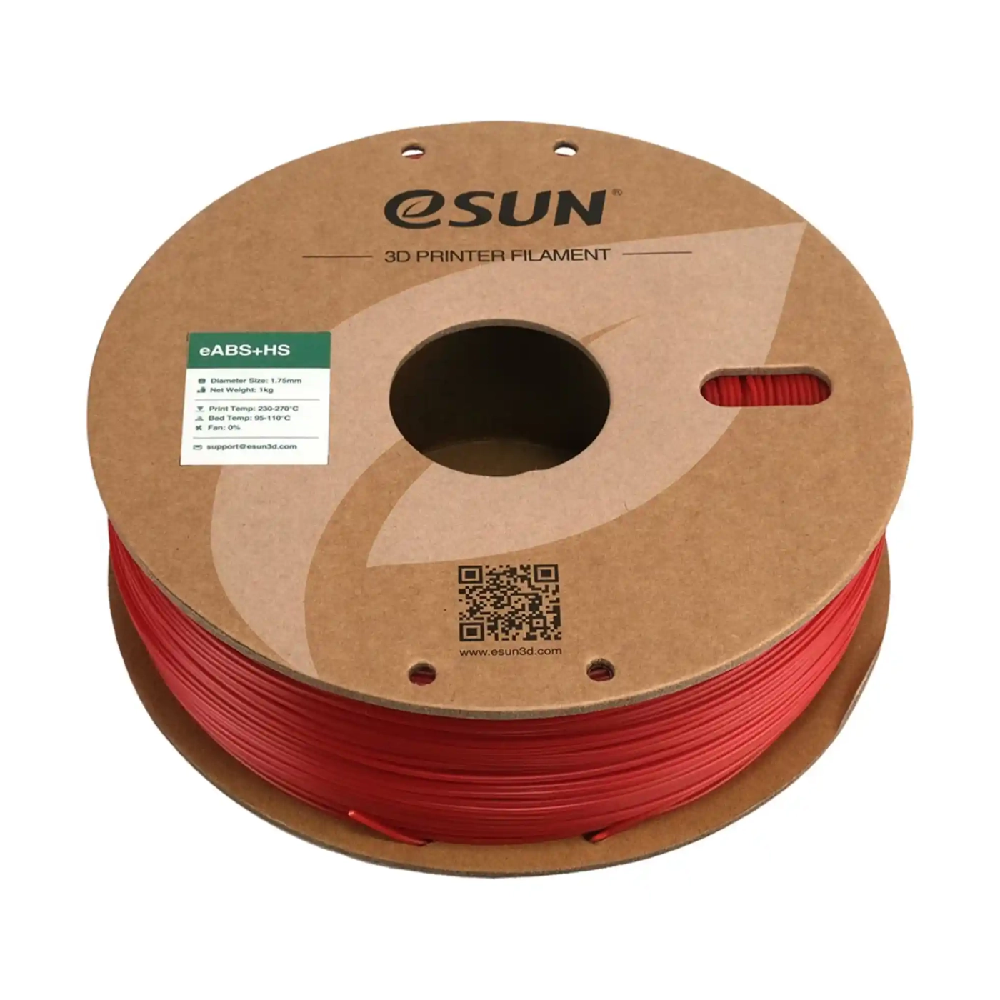 Купити eABS+HS Filament (пластик) для 3D принтера Esun 1кг, 1.75мм, пожежний-червоний (eABS+HS-175FR1) - фото 3