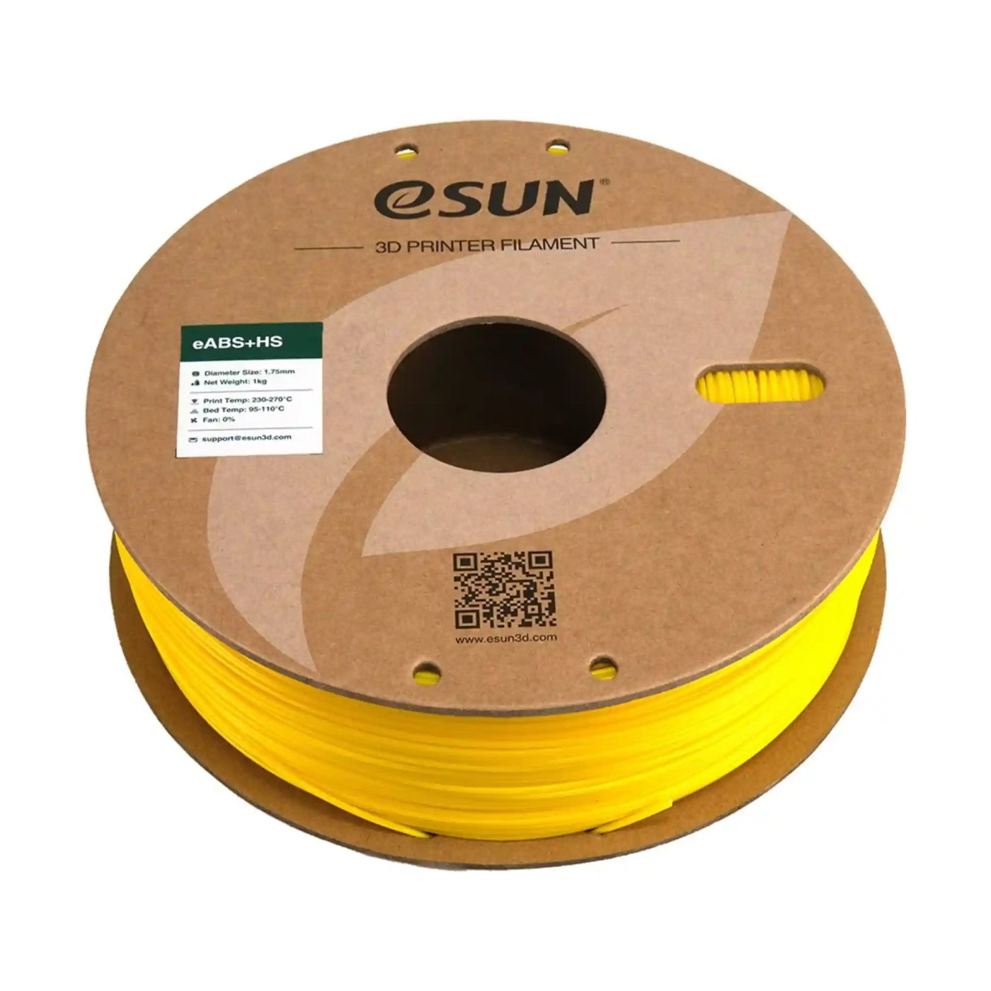 Купить eABS+HS Filament (пластик) для 3D принтера Esun 1кг, 1.75мм, желтый (eABS+HS-175Y1) - фото 3