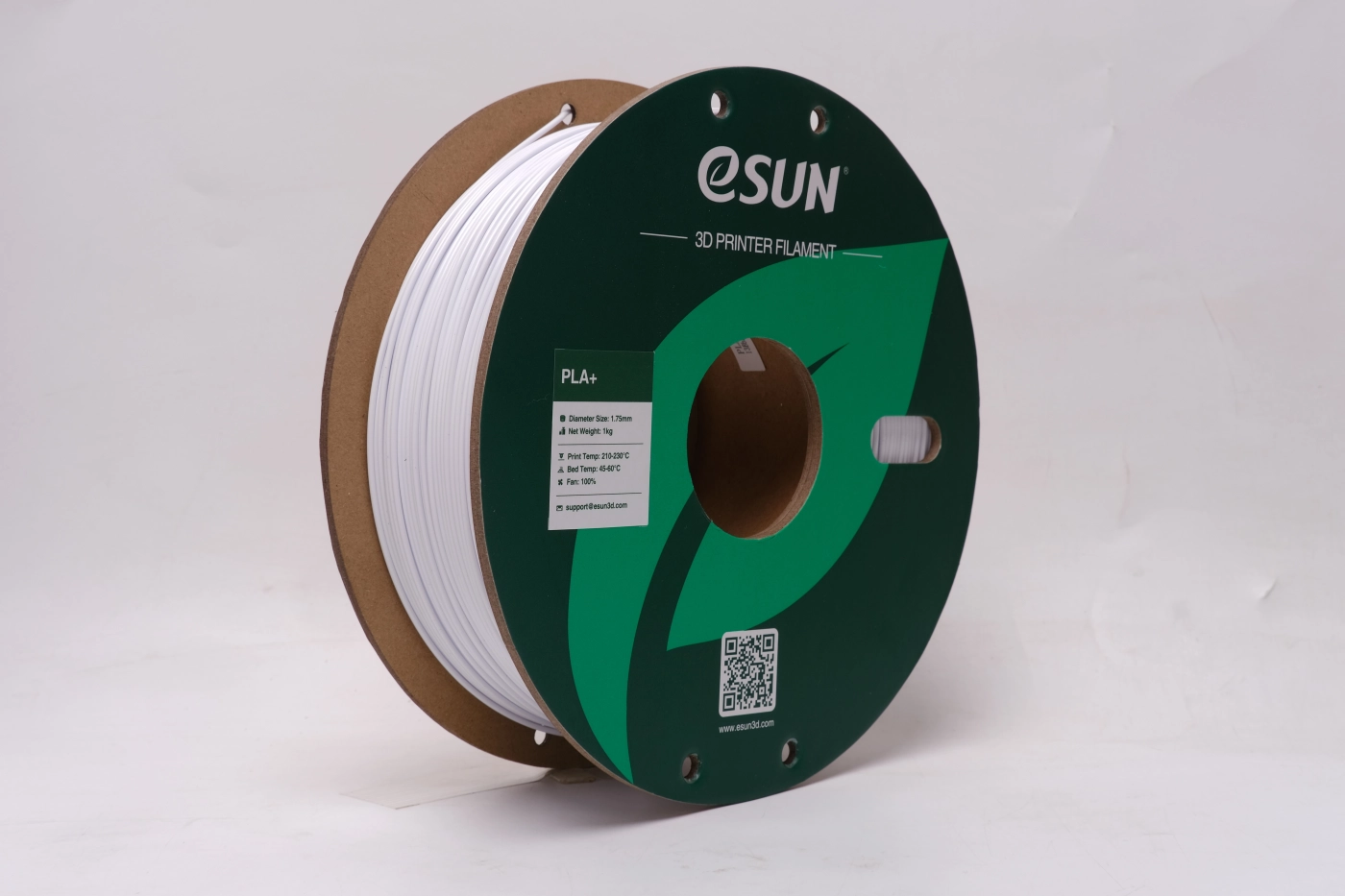 Купити PLA Plus Filament (пластик) для 3D принтера Esun 2x1кг, 1.75мм, сірий та білий (PLA+P175HCW1*2) - фото 1