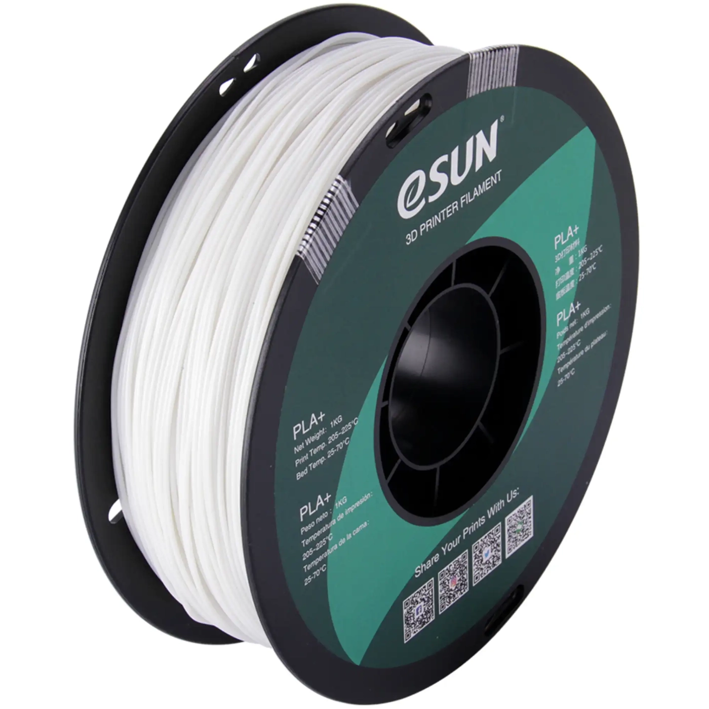 Купить PLA Filament (пластик) для 3D принтера Esun 1кг, 1.75мм, люминесцентный зеленый (PLA-175L1) - фото 1