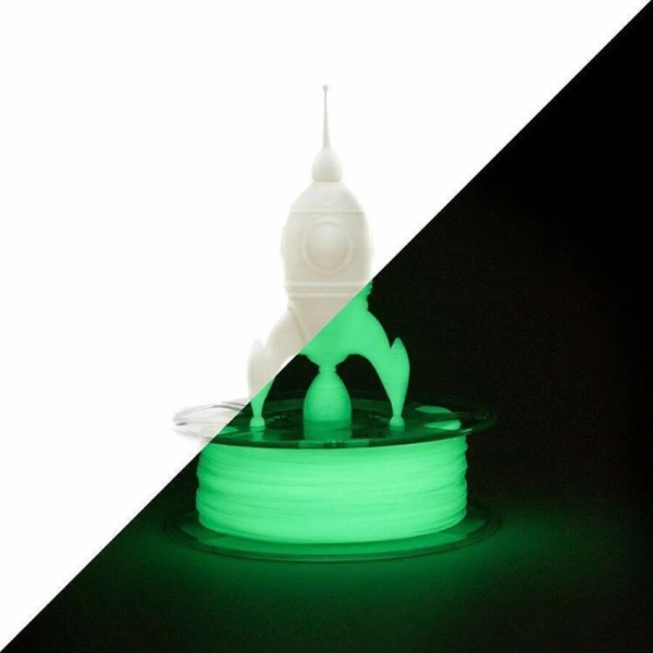 Купить PLA Filament (пластик) для 3D принтера Esun 1кг, 1.75мм, люминесцентный зеленый (PLA-175L1) - фото 2