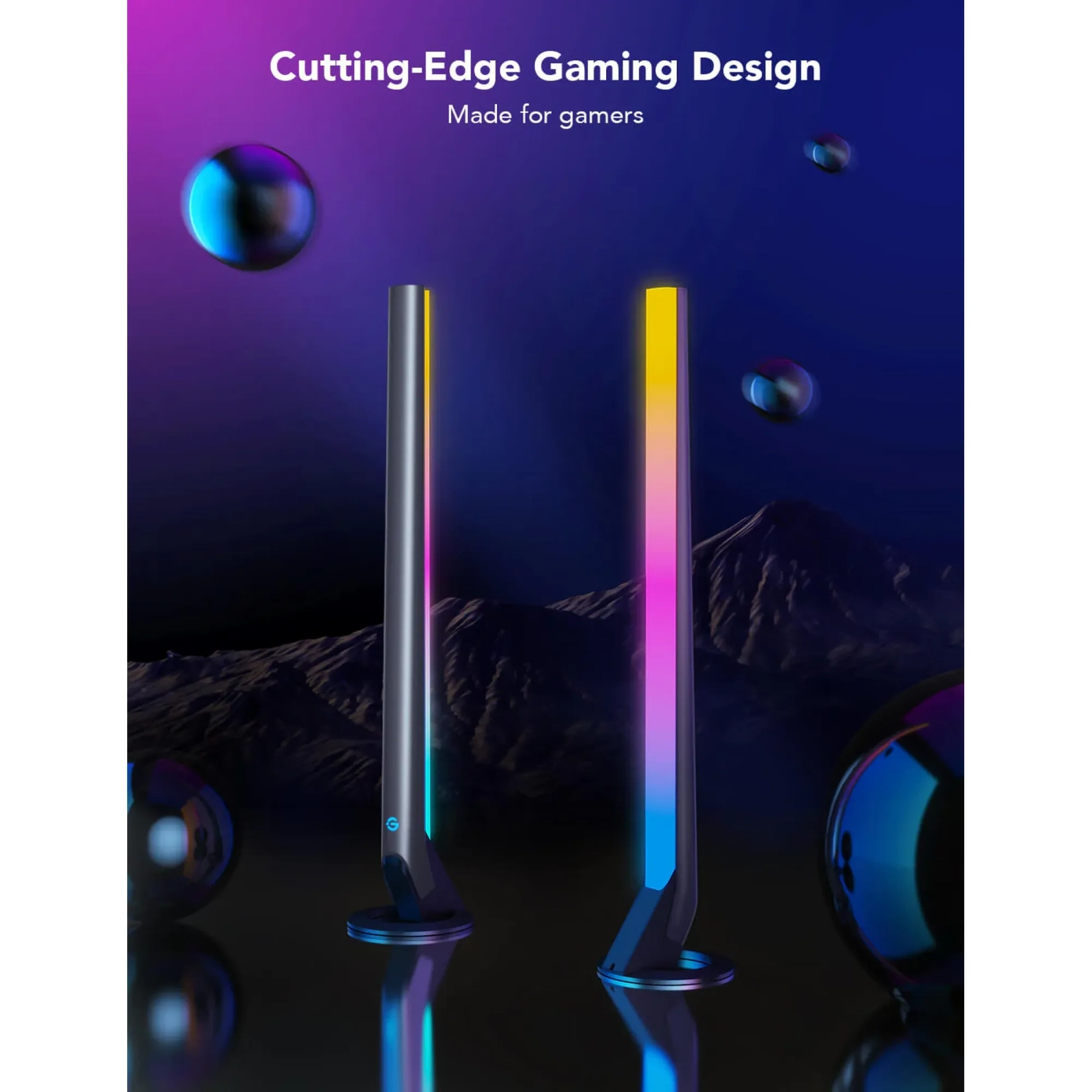 Купити Набір адаптивного підсвічування Govee H6047 RGBIC Gaming Light Bars RGB Gray (H6047381) - фото 3