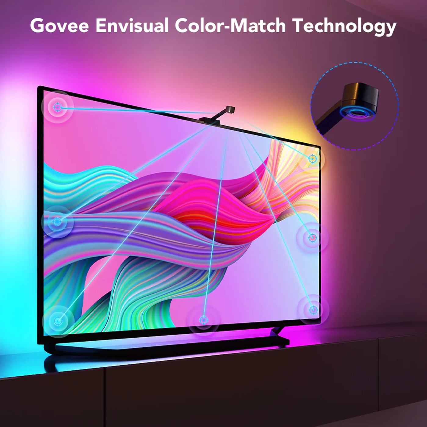 Купити Набір адаптивного підсвічування Govee H6199 DreamView T1 TV Backlight RGB (H61993D3) - фото 4