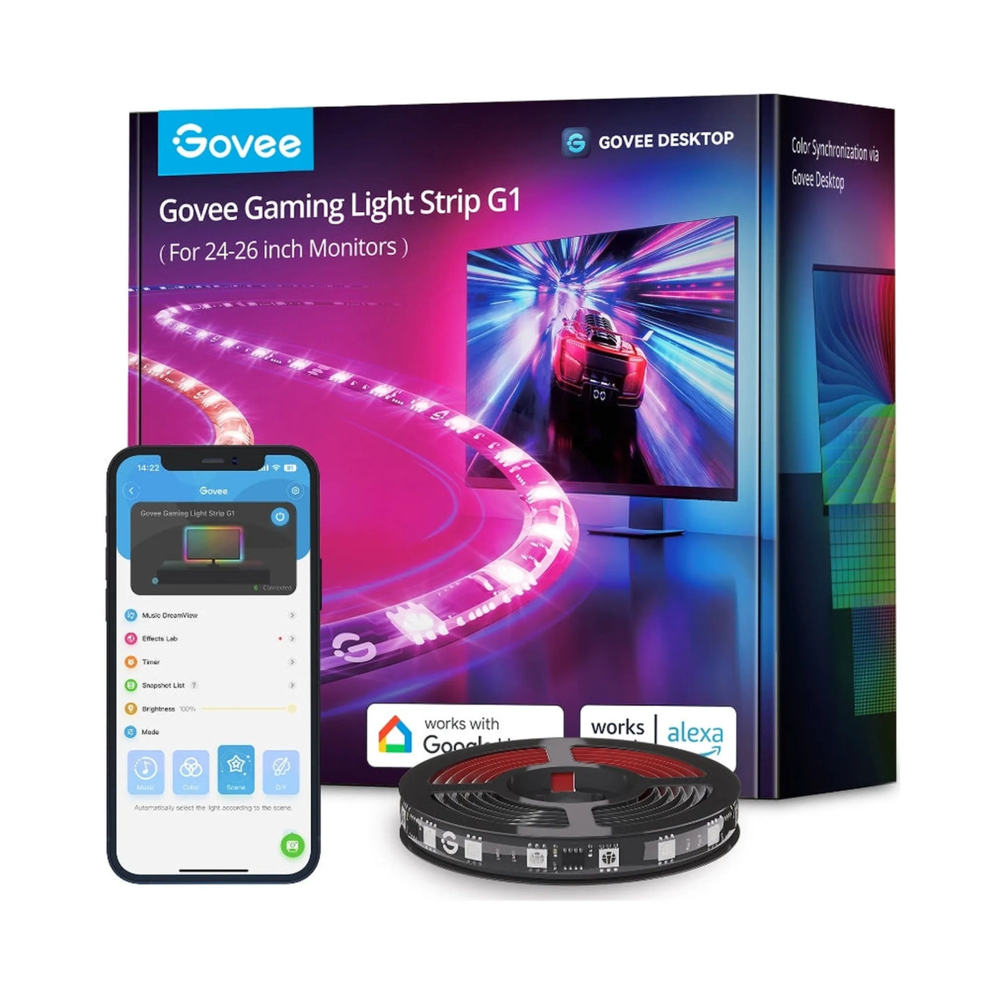 Купить Набор адаптивной подсветки Govee H6609 Gaming Light Strip G1 Black (H6609312) - фото 3