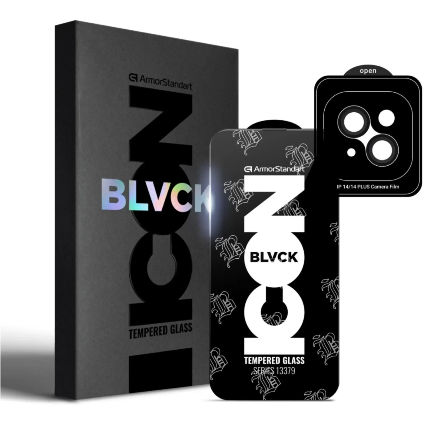 Купити Захисне скло ArmorStandart Supreme Black Icon 3D для Apple iPhone 14 (ARM68071) - фото 1