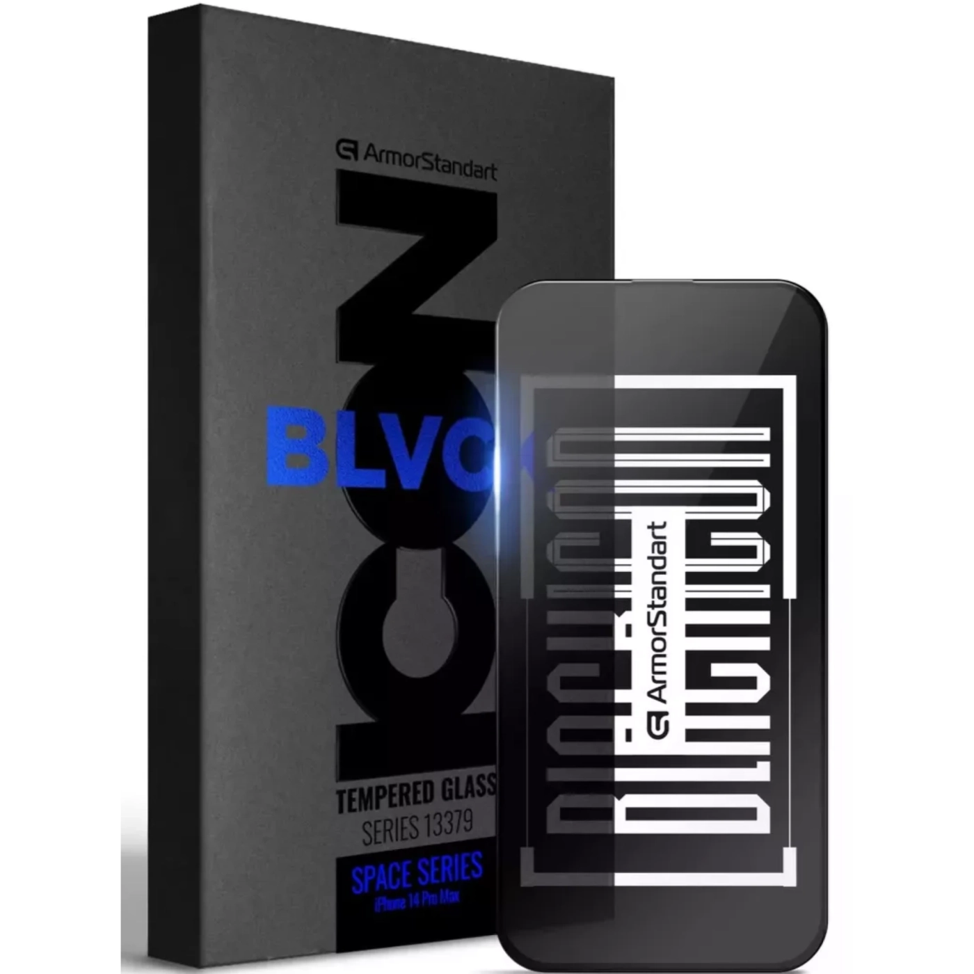 Купити Захисне скло ArmorStandart Space Black Icon для Apple iPhone 14 Pro Max (ARM63564) - фото 1