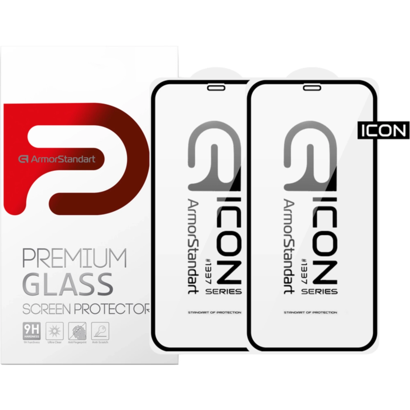 Купити Набір захисних стекол ArmorStandart Icon 3D для iPhone 12 Pro Max Black 2шт (ARM59890) - фото 1