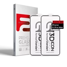 Купити Набір захисних стекол ArmorStandart Icon 3D для iPhone 14 Pro Black 2шт (ARM65336) - фото 1
