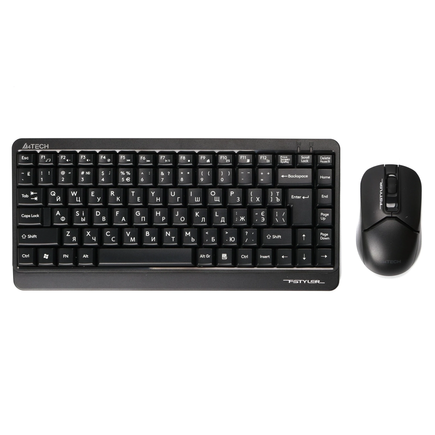 Купити Комплект клавіатура та миша A4Tech FG1112S (Black) - фото 1