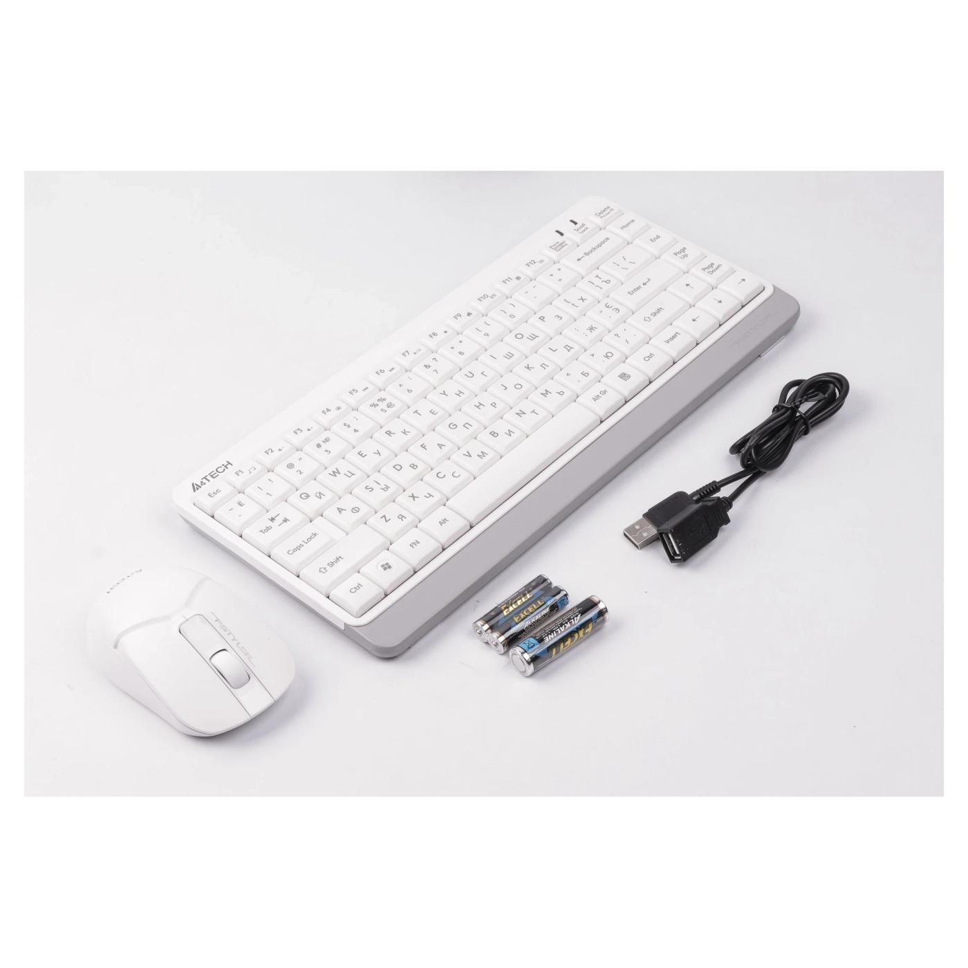 Купить Комплект клавиатура и мышь A4Tech FG1112S (White) - фото 4