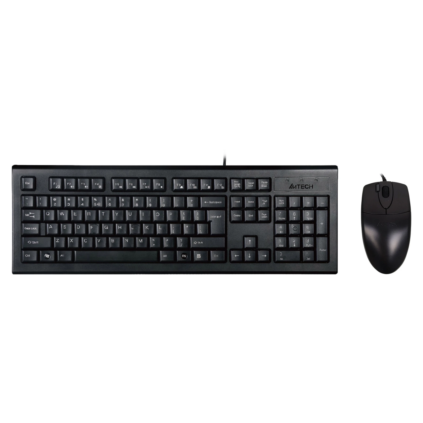 Купити Комплект клавіатура та миша A4Tech KR-8520D Black - фото 1