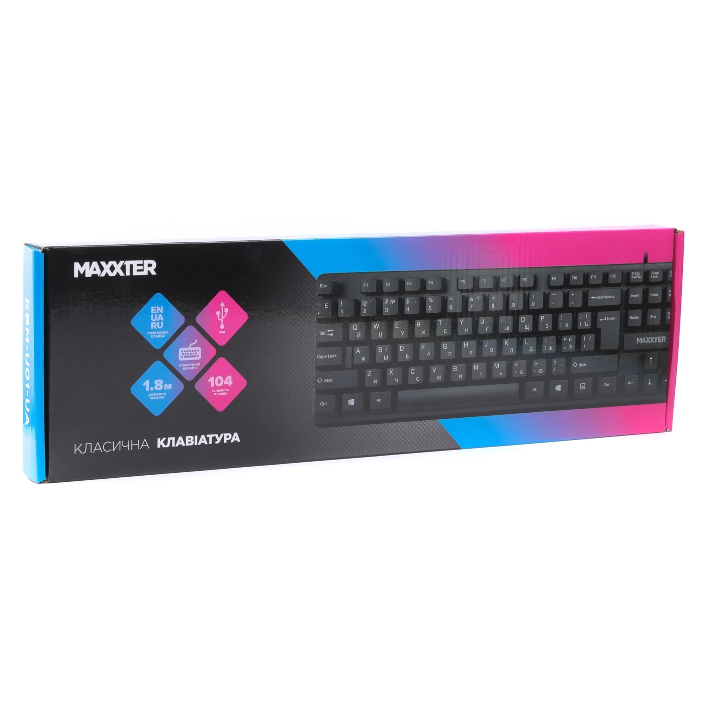 Купити Клавіатура Maxxter KBM-U01-UA - фото 3