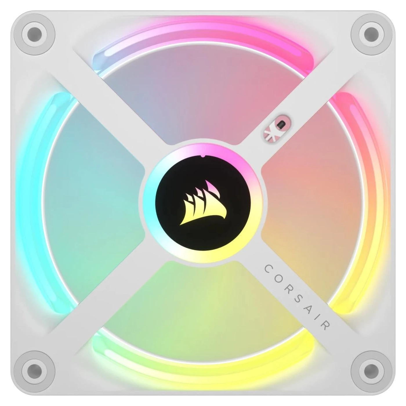 Купити Вентилятор Corsair iCUE LINK QX120 RGB White 3 pack with iCUE Link System Hub White (CO-9051006-WW) - фото 2