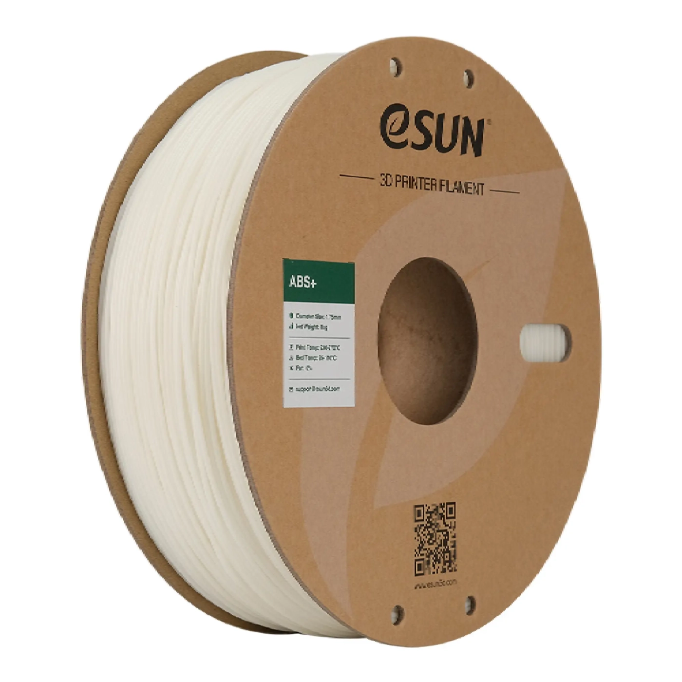 Купить ABS Plus Filament (пластик) для 3D принтера Esun 1кг, 1.75мм, натуральный (ABS+175N1) - фото 1