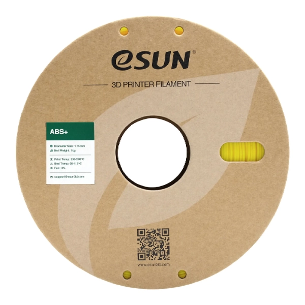 Купить ABS Plus Filament (пластик) для 3D принтера Esun 1кг, 1.75мм, желтый (ABS+175Y1) - фото 2