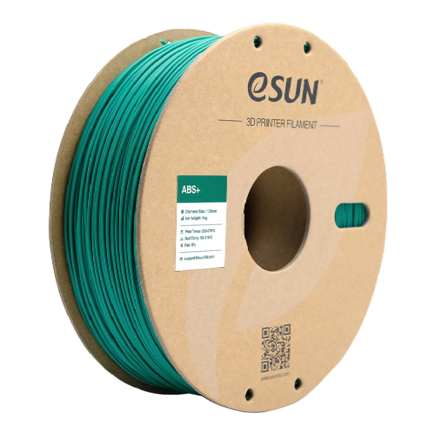 Купити ABS Plus Filament (пластик) для 3D принтера Esun 1кг, 1.75мм, зелений (ABS+175G1) - фото 1