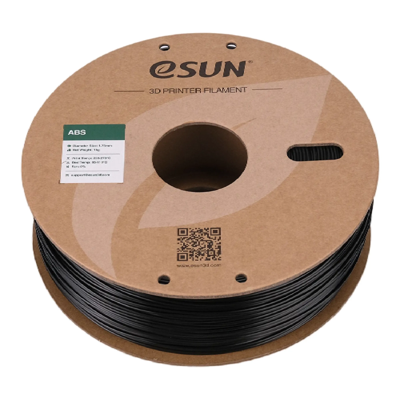 Купити ABS Filament (пластик) для 3D принтера Esun 1кг, 1.75мм, чорний (ABS-175B1) - фото 3