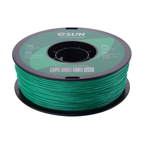 Купить ABS Filament (пластик) для 3D принтера Esun 1кг, 1.75мм, зеленый (ABS-175G1) - фото 3