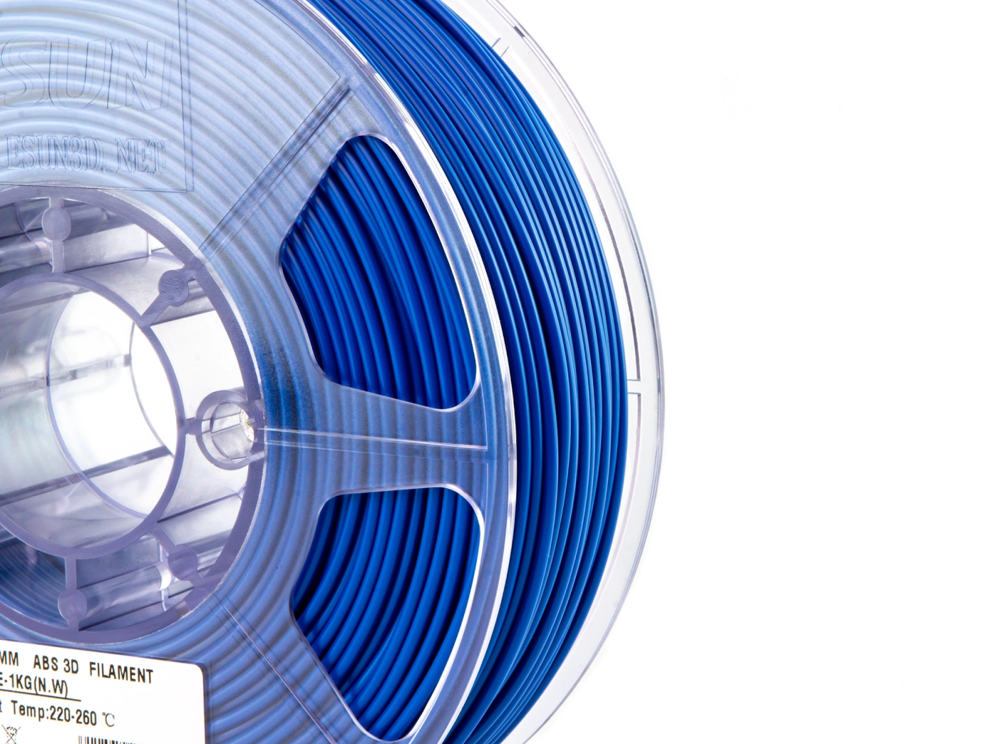 ABS Filament (пластик) для 3D принтера Esun 1кг, 1.75мм, синий (ABS-175U1) - фото 2