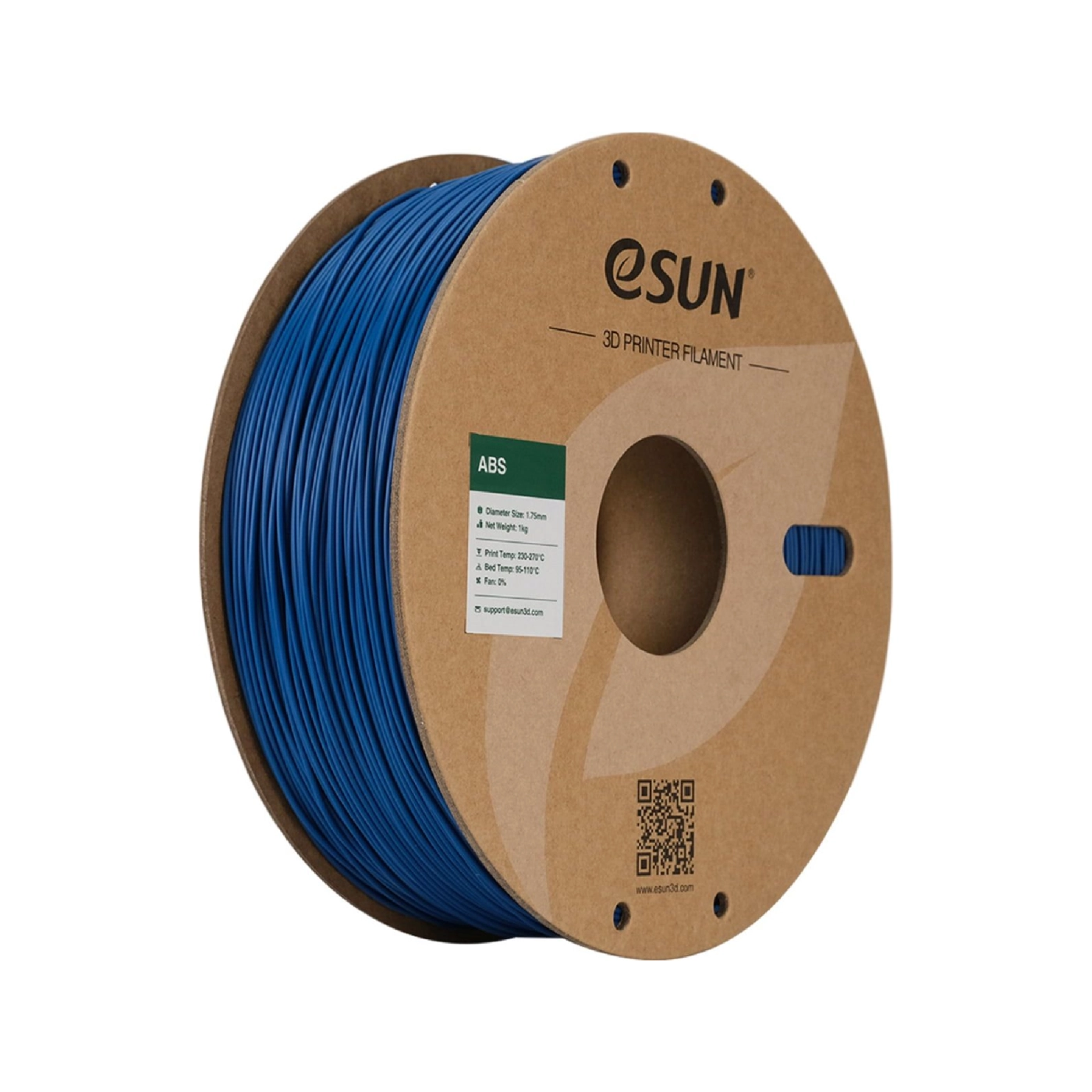 Купити ABS Filament (пластик) для 3D принтера Esun 1кг, 1.75мм, синій (ABS-175U1) - фото 1