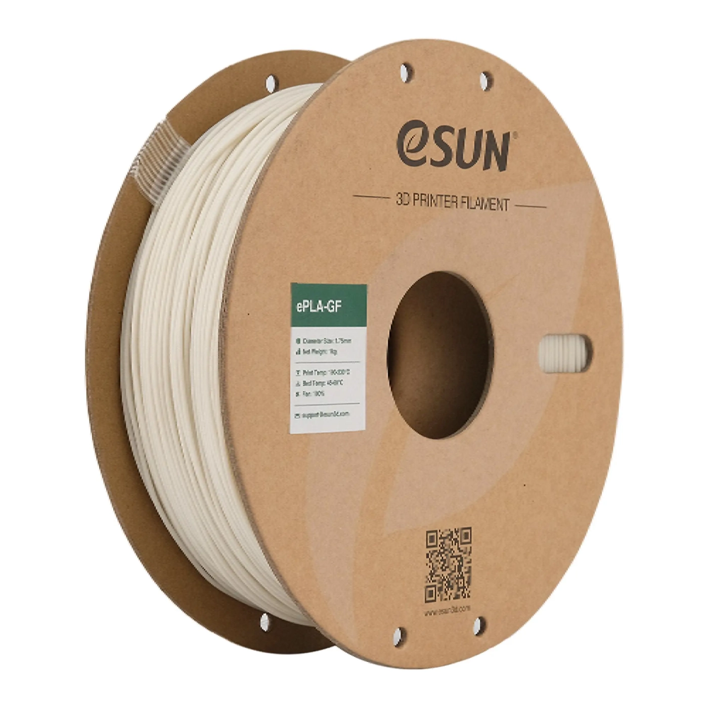 Купить ePLA-GF Filament (пластик) для 3D принтера Esun 1кг, 1.75мм, натуральный (ePLA-GF-P175N1) - фото 1